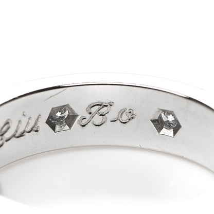 Cartier 18K White Gold 8 Diamond 4mm Wedding Band LOVE Ring 47 4 6 of 6