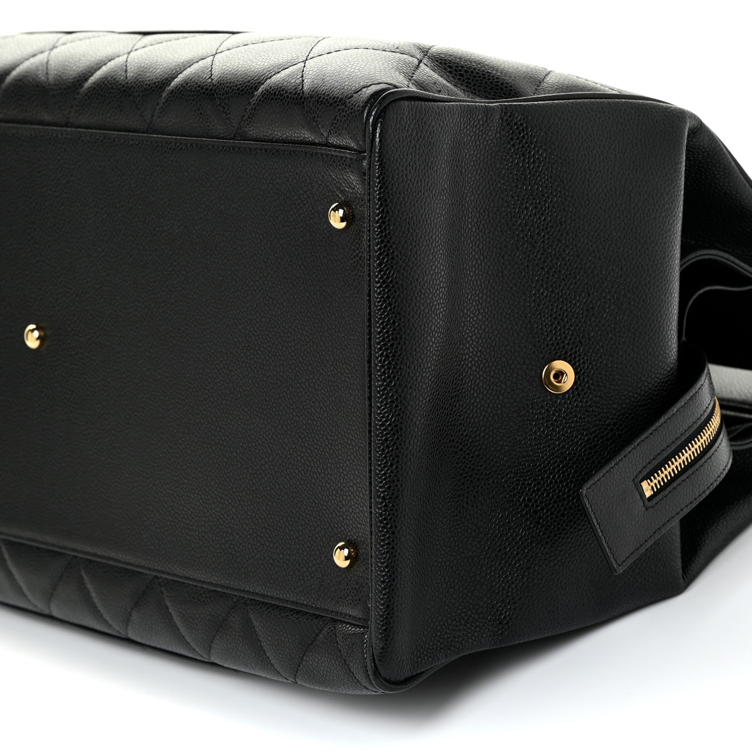 Chanel Caviar Quilted Timeless XL Weekender Bag Black 10 of 15