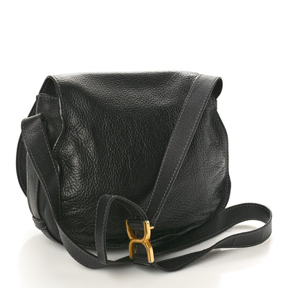 Chloe Calfskin Medium Marcie Round Crossbody Bag Black 4 of 16