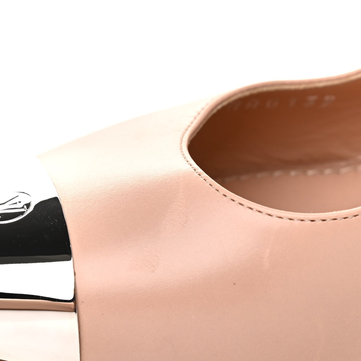 Louis Vuitton Calfskin Urban Twist Slingback Pumps 38 Pink Silver 9 of 10