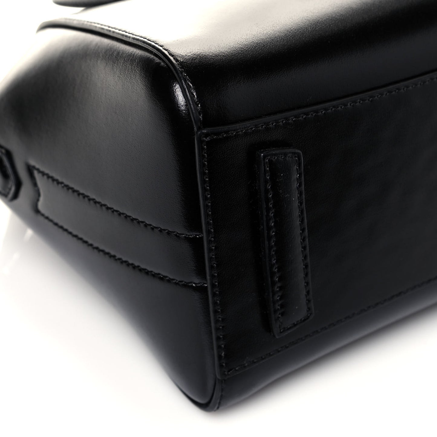 Shiny Lord Calfskin Mini Antigona Black