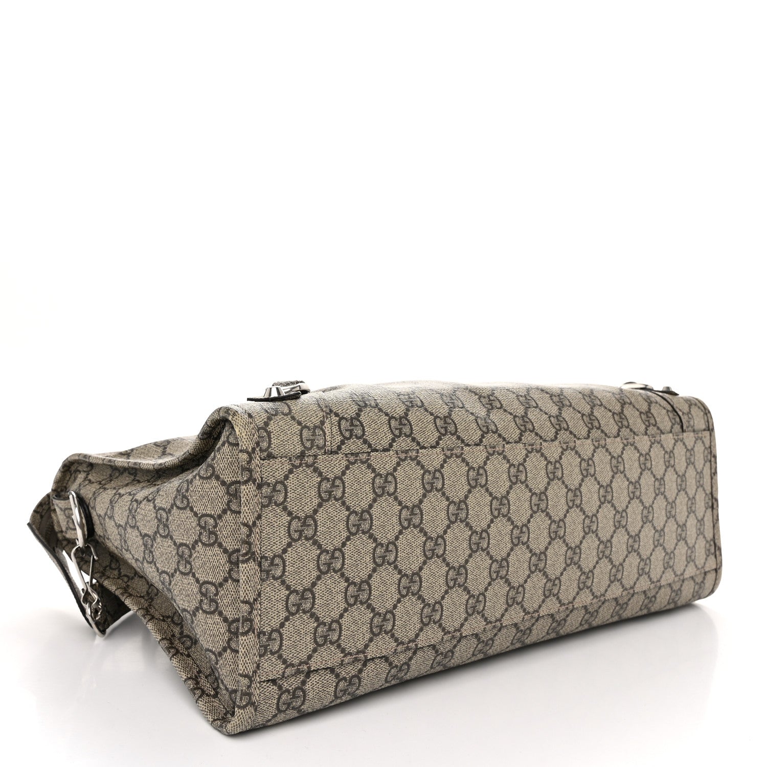 Balenciaga X GUCCI GG Supreme Monogram Neo Classic Silver Hardware City Beige Ebony 5 of 11