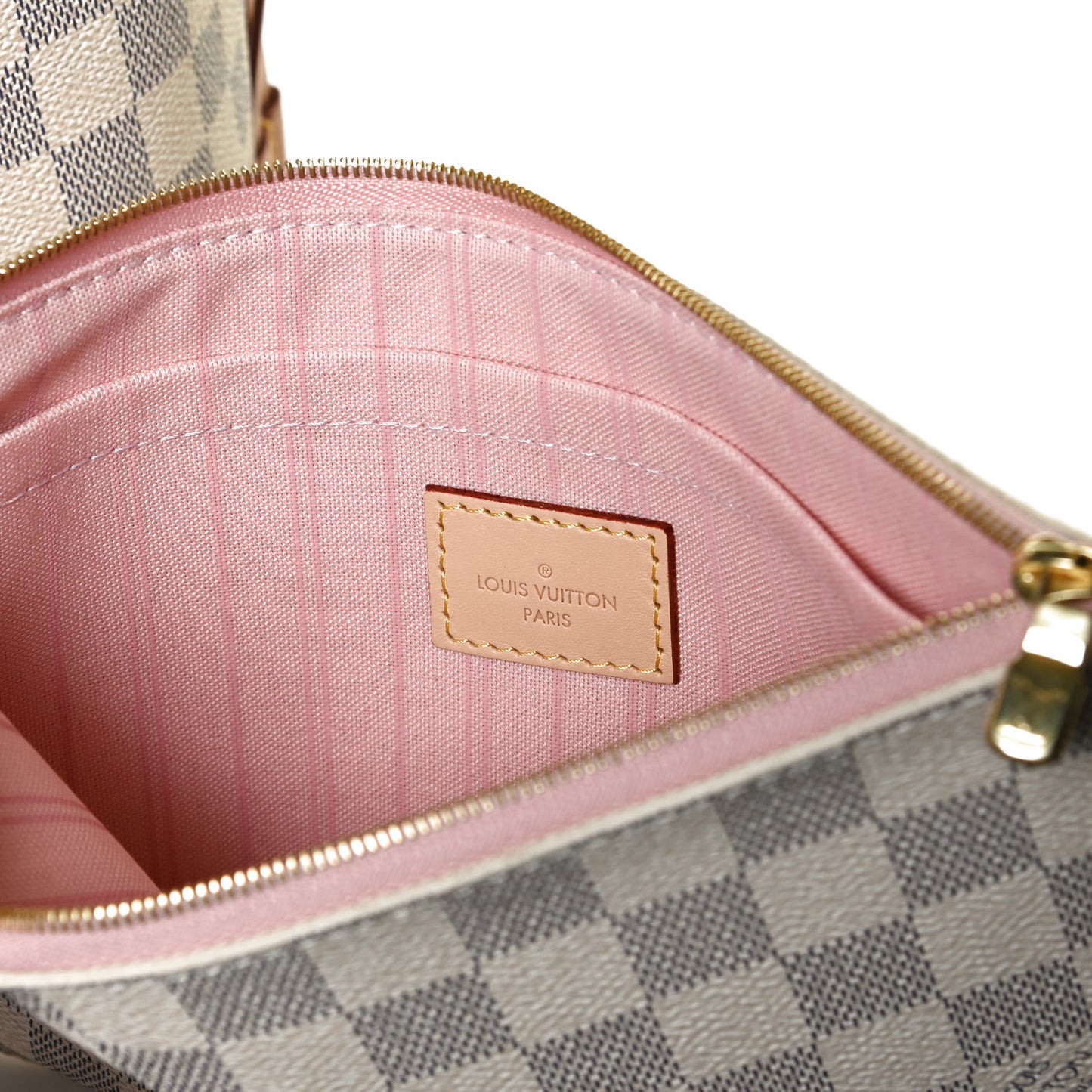 Damier Azur Neo Neverfull MM Rose Ballerine