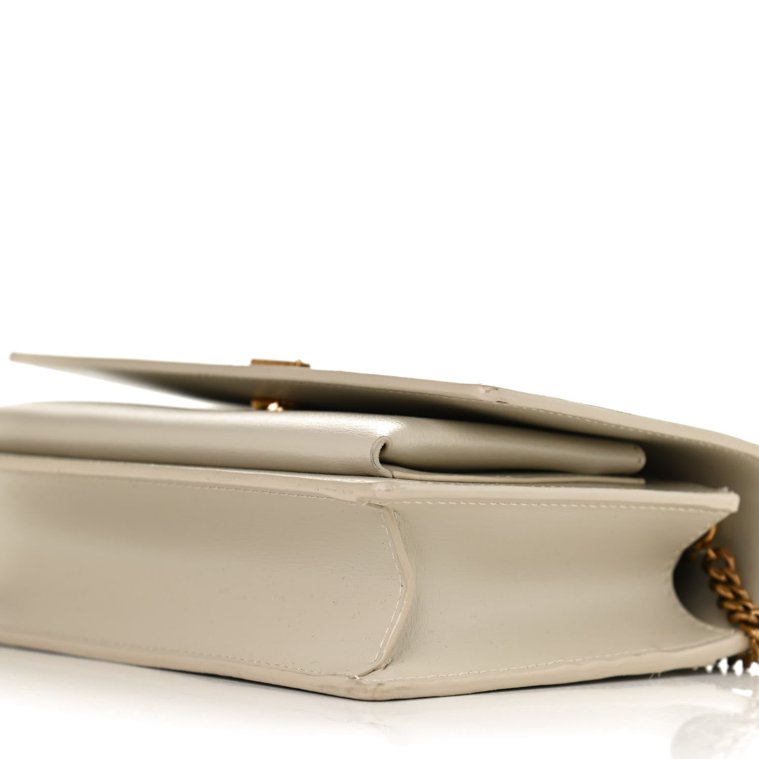 Saint Laurent Calfskin Monogram Sunset Chain Wallet Blanc Vintage 9 of 9