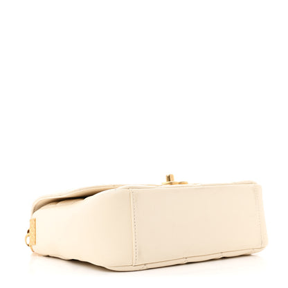 Chanel Lambskin Quilted CC Coin Flap Bag White 4 of 12