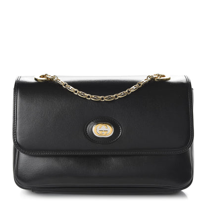 Gucci Azalea Calfskin Small Marina Chain Shoulder Bag Black 1 of 11