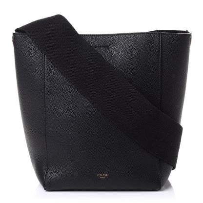 Celine Soft Grained Calfskin Small Sangle Bucket Bag Black 1 of 11