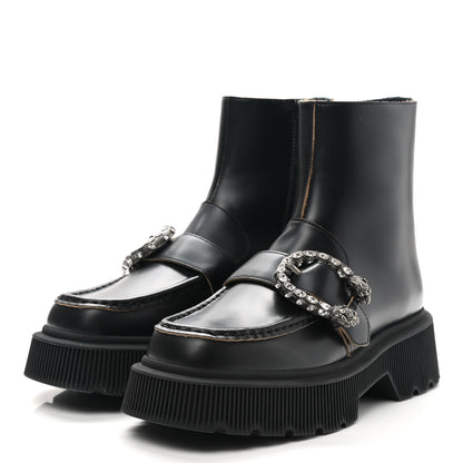 Gucci Cordovan Lux Dionysus Hunder Boots 36 Black 3 of 8