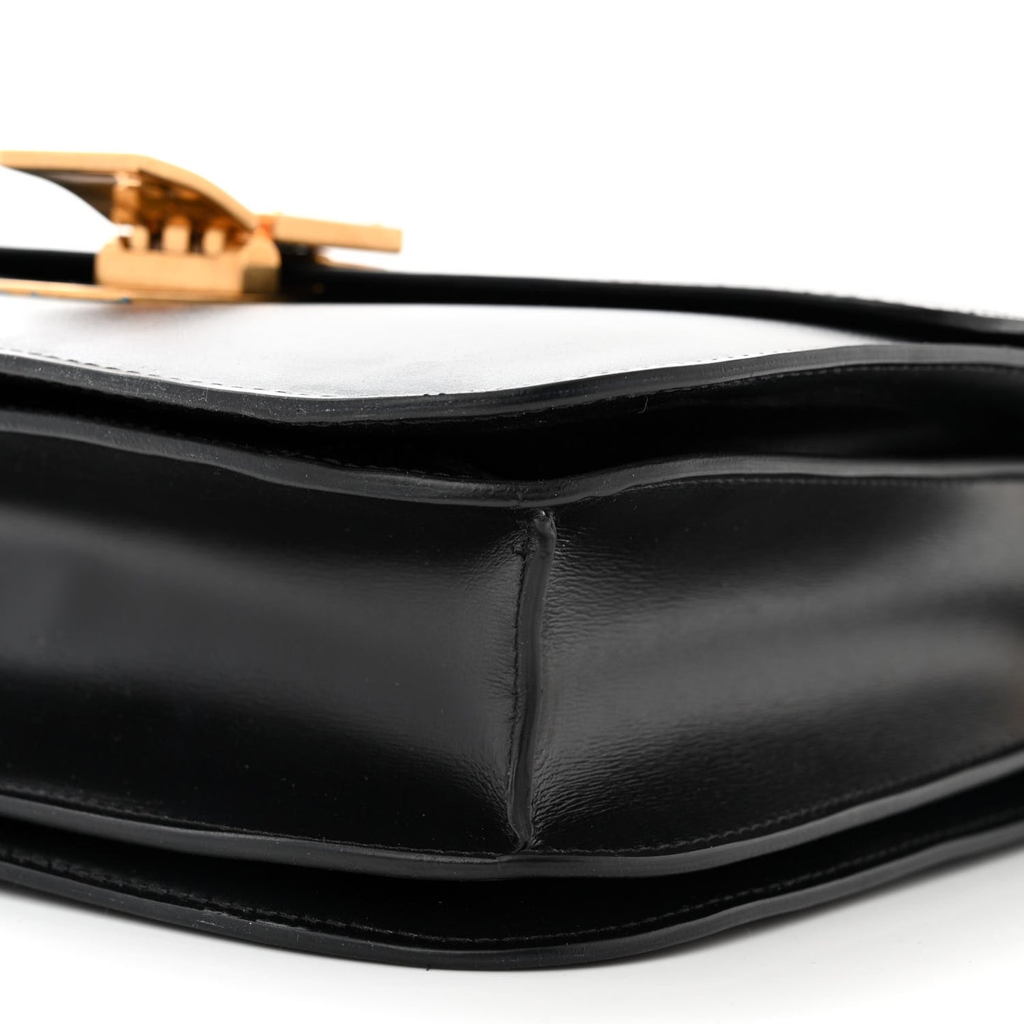 Box Calfskin Medium Classic Box Flap Bag Black