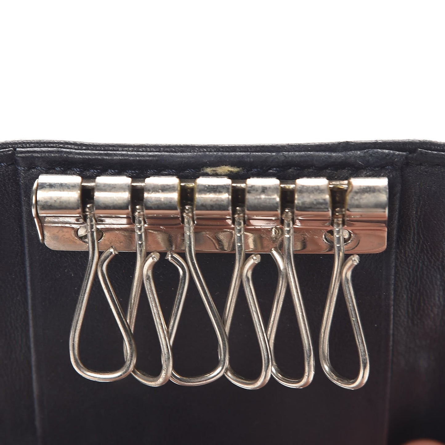 Lambskin Chocolate Bar 6 Key Holder Blue