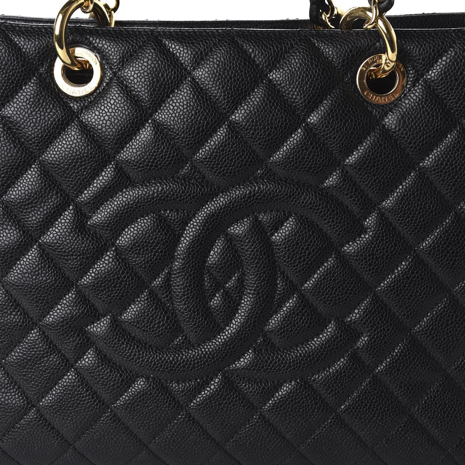 Chanel Caviar Quilted Grand Shopping Tote GST Black 10 of 11