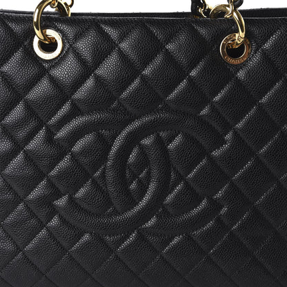 Chanel Caviar Quilted Grand Shopping Tote GST Black 10 of 11