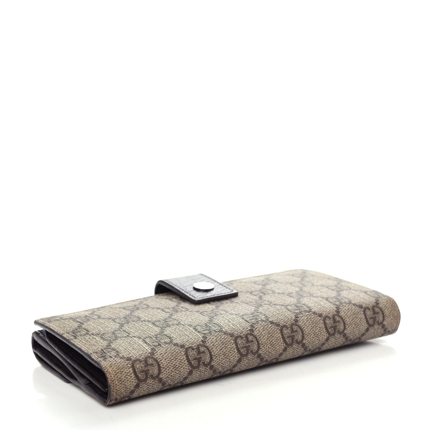 GG Plus Monogram Ladies GG Continental Wallet Beige Ebony Cocoa
