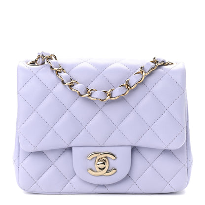 Chanel Lambskin Quilted Mini Square Flap Light Purple 1 of 8