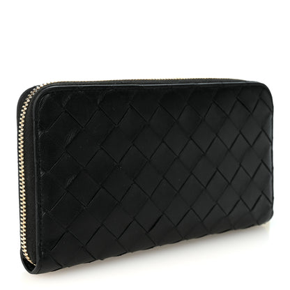 Bottega Veneta Nappa Intrecciato Zip Around Wallet Black 3 of 7