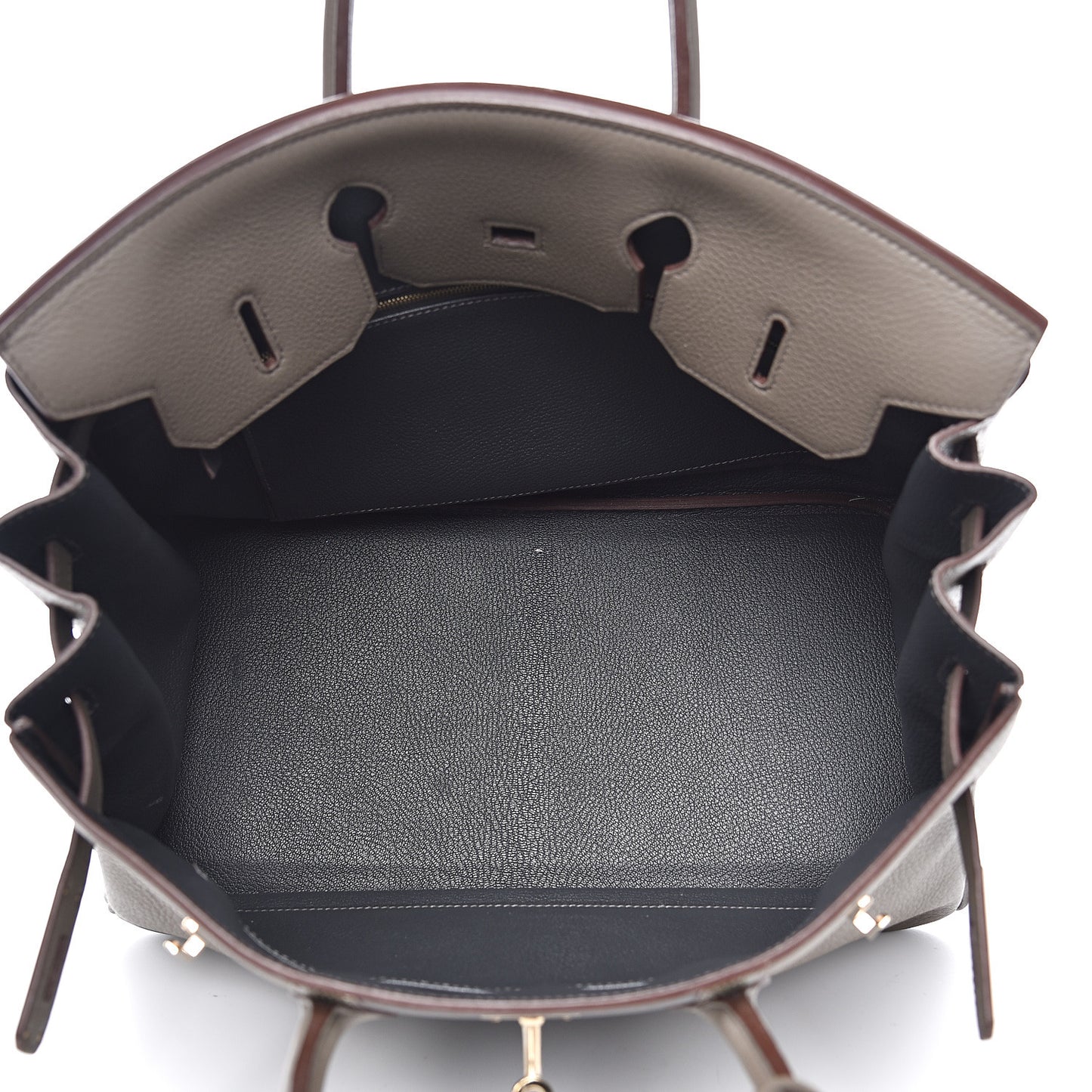 Taurillon Clemence Lizard Club Birkin 35 Etain Graphite