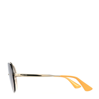 Prada Metal Round Gradient Sunglasses SPR 65T Gold 2 of 7