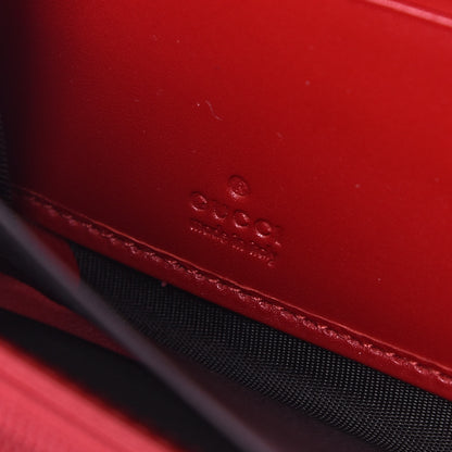 Gucci Guccissima Signature Zip Around Wallet Hibiscus Red 6 of 9