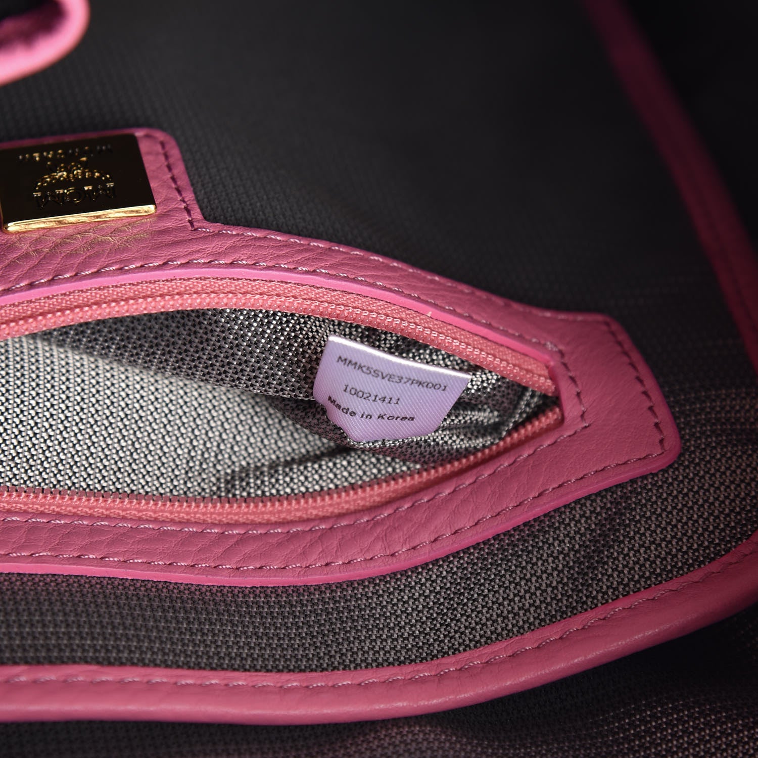 MCM Visetos Small Side Stud Stark Backpack Pink 9 of 15