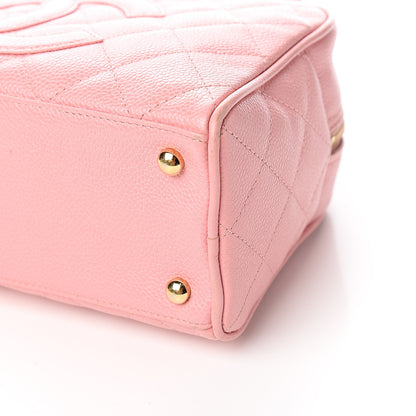 Chanel Caviar Quilted Small Bowler Pink 8 of 10