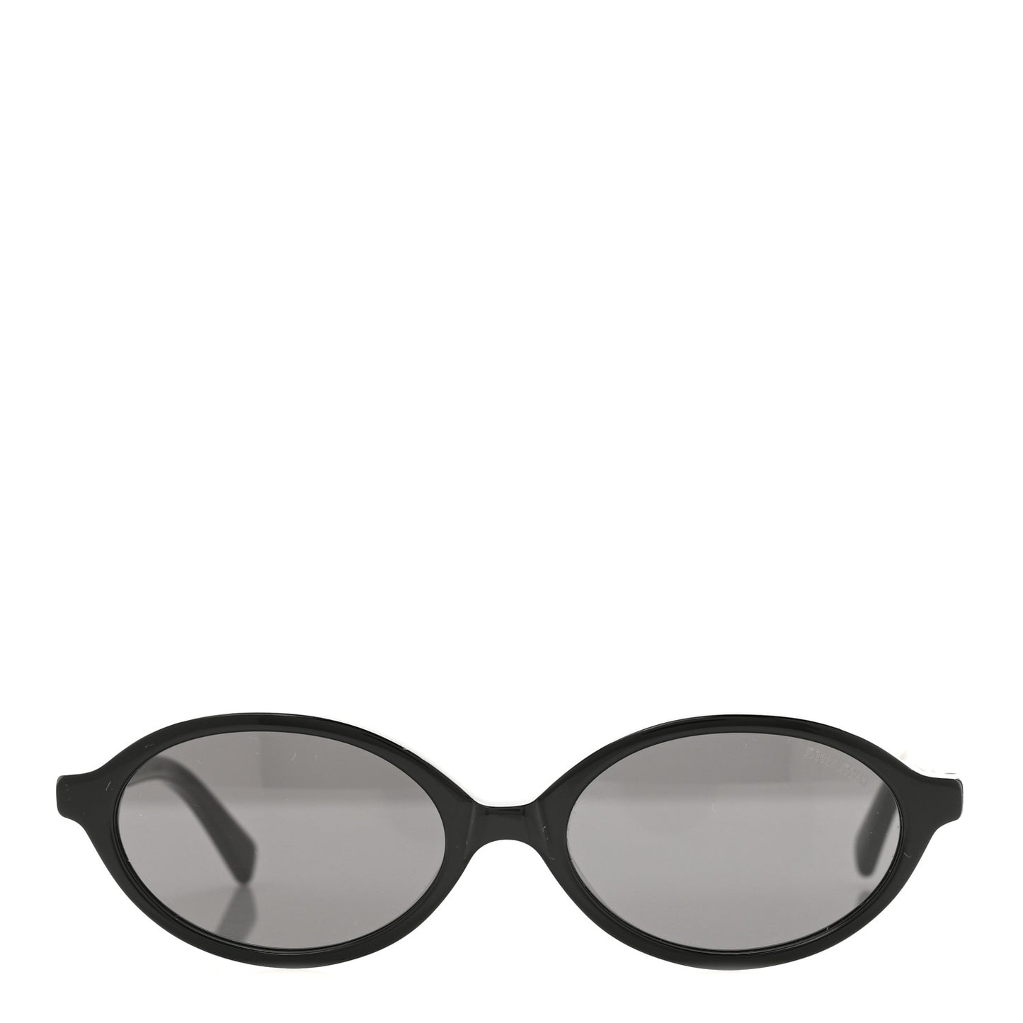 Acetate Oval Regard Sunglasses SMU04Z Black