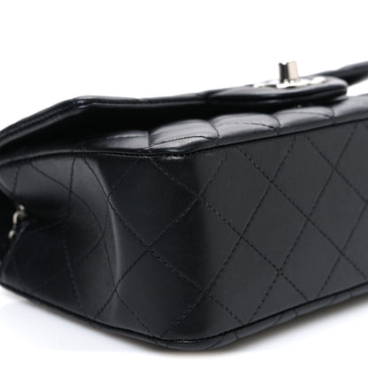 Chanel Lambskin Quilted Mini Rectangular Flap Black 9 of 10