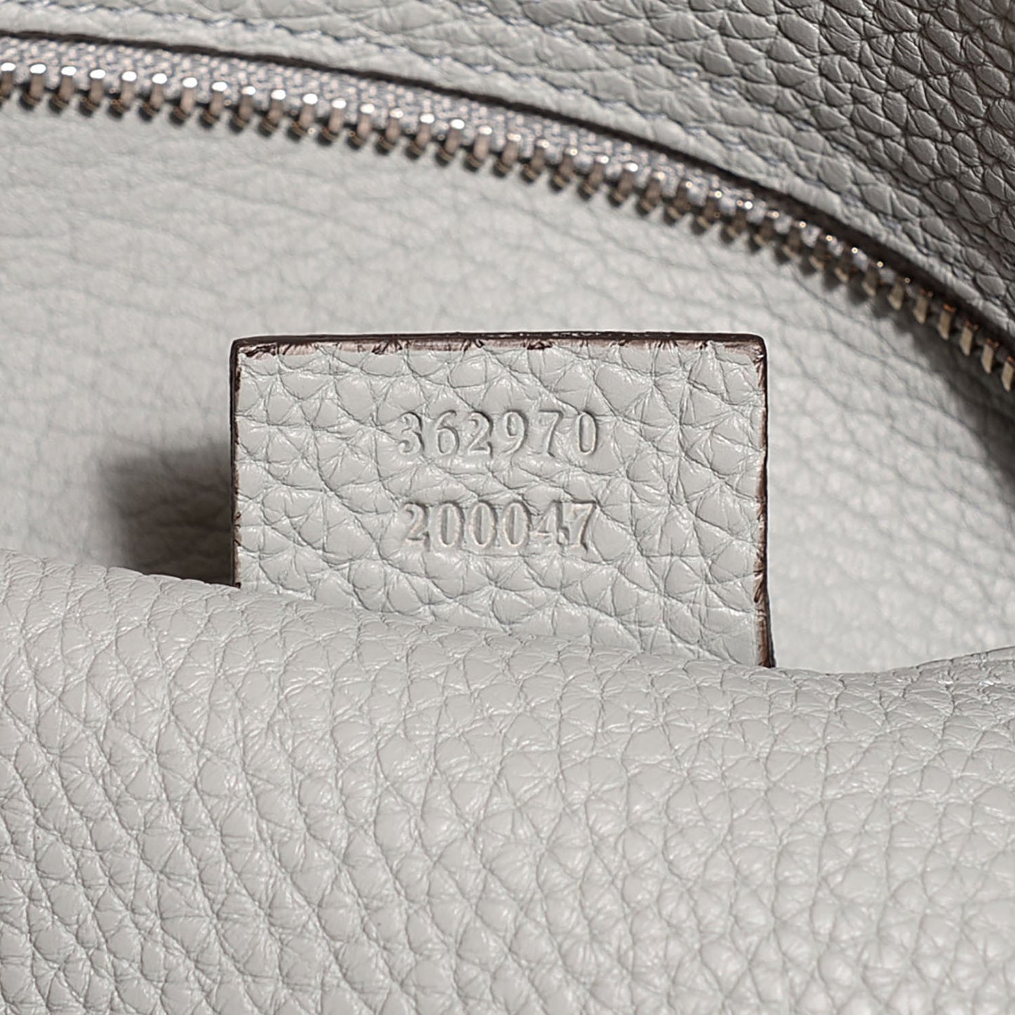 Soft Calfskin Medium Jackie Top Handle Bag Light Grey