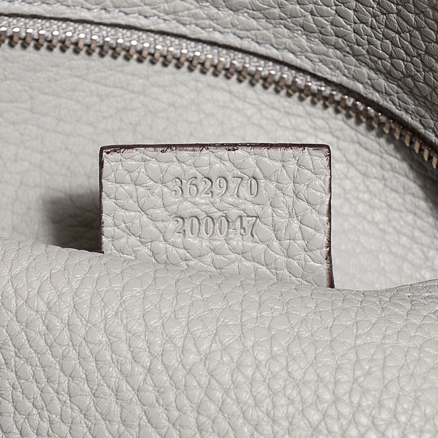 Gucci Soft Calfskin Medium Jackie Top Handle Bag Light Grey 7 of 8
