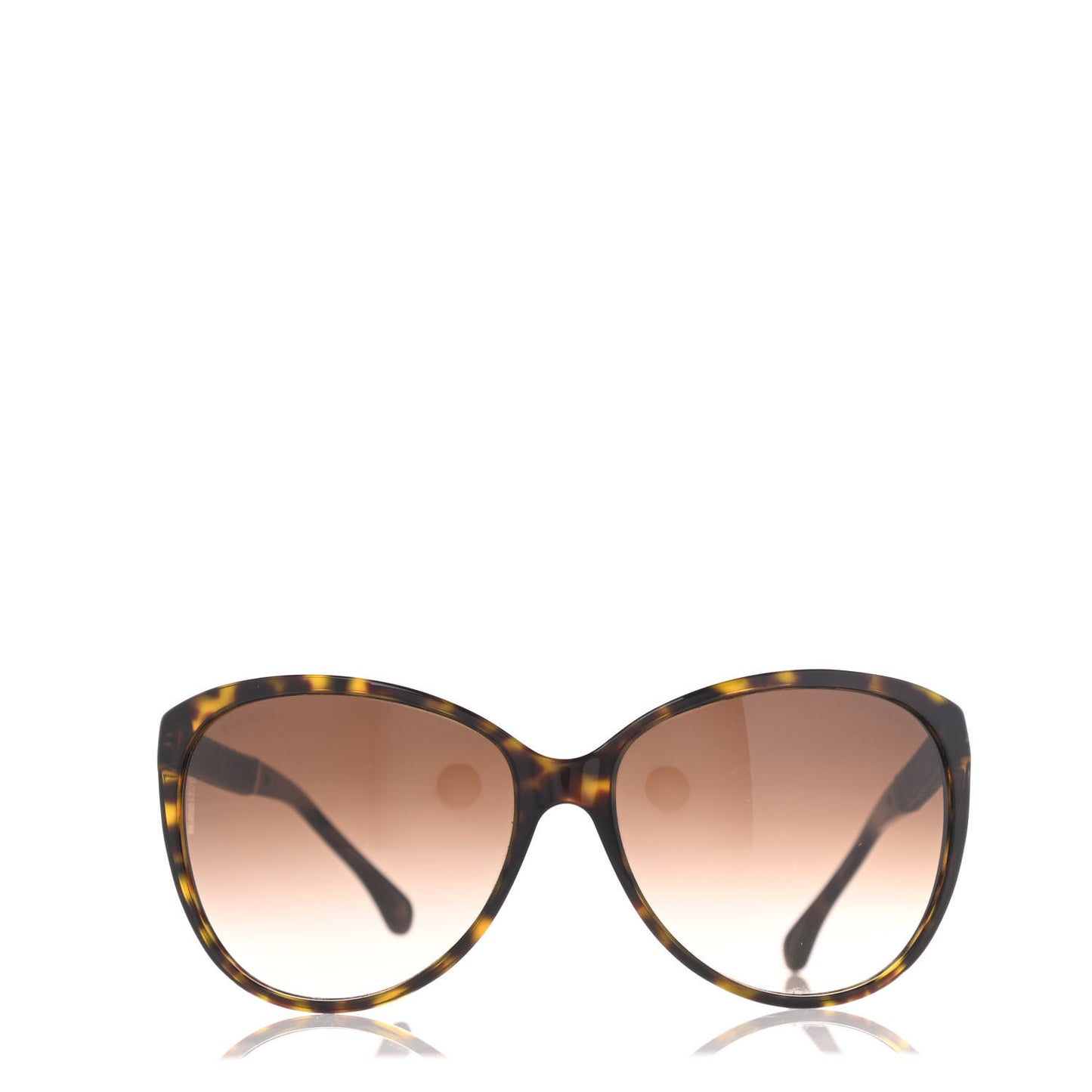 Acetate Quilted CC Sunglasses 5225Q Tortoise