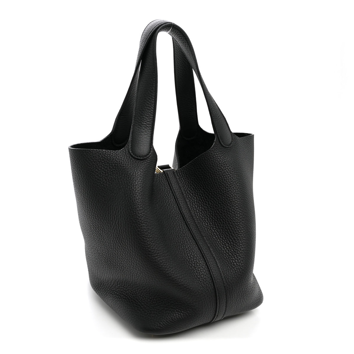 Hermes Taurillon Clemence Picotin Lock 22 MM Black 3 of 11