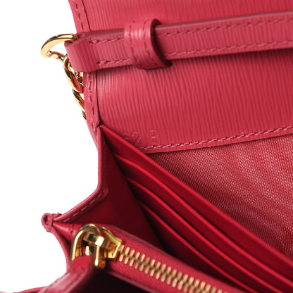 Prada Vitello Move Chain Wallet Peonia 7 of 10