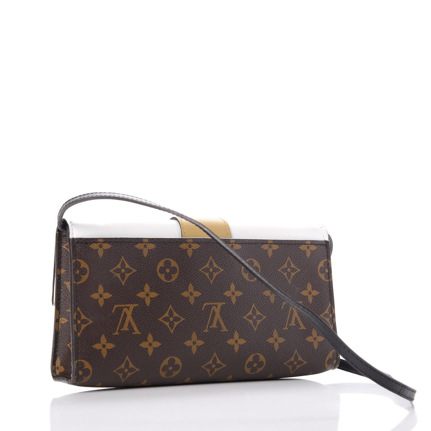 Calfskin Monogram Column Clutch