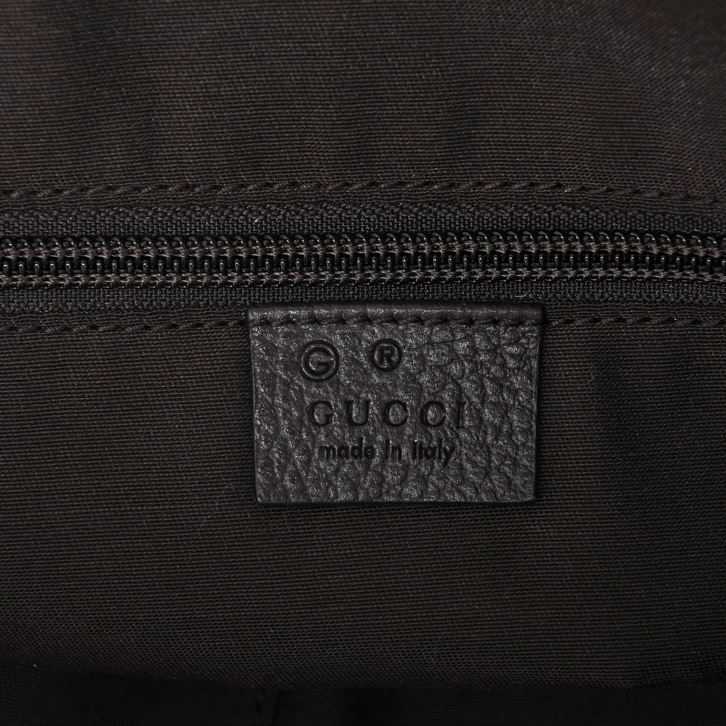 Crystal Monogram Large Tote Dark Brown