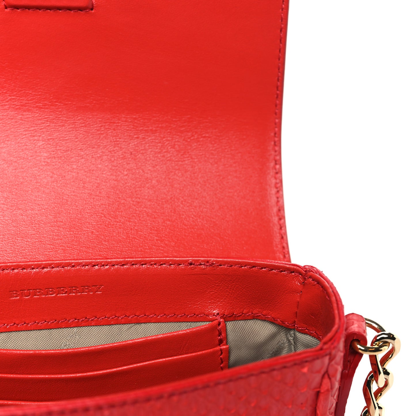 Python London Mini Berkeley Crossbody Bag Cadmium Red