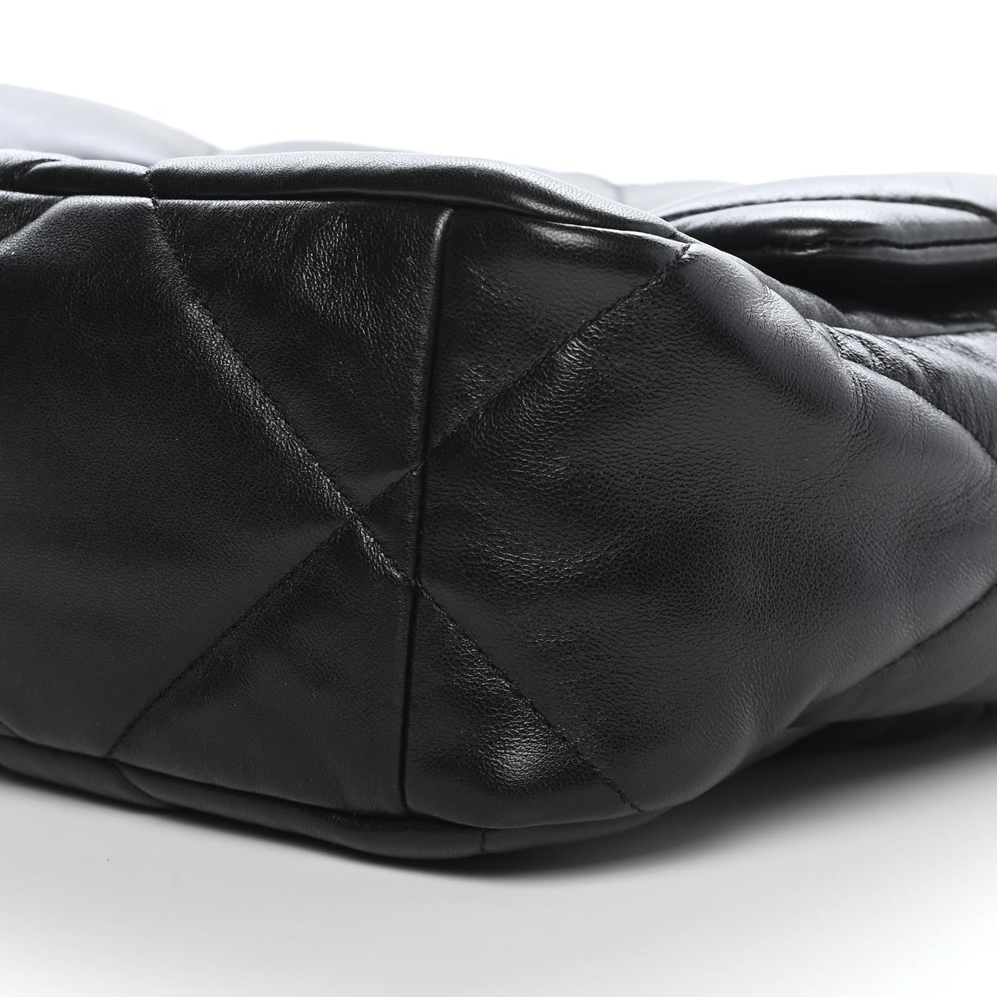 Lambskin Quilted Large Chanel 19 Flap Black