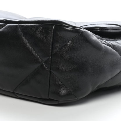 Chanel Lambskin Quilted Large Chanel 19 Flap Black 9 of 9