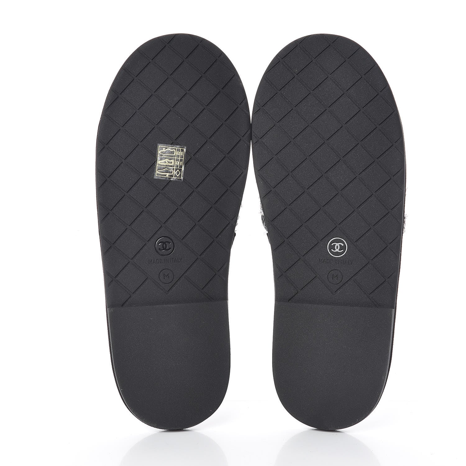 Chanel Tweed CC Flat Mules M Black 5 of 7