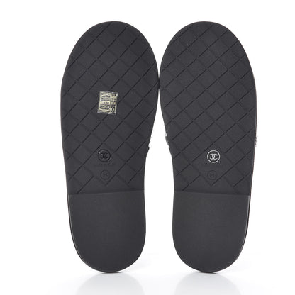 Chanel Tweed CC Flat Mules M Black 5 of 7