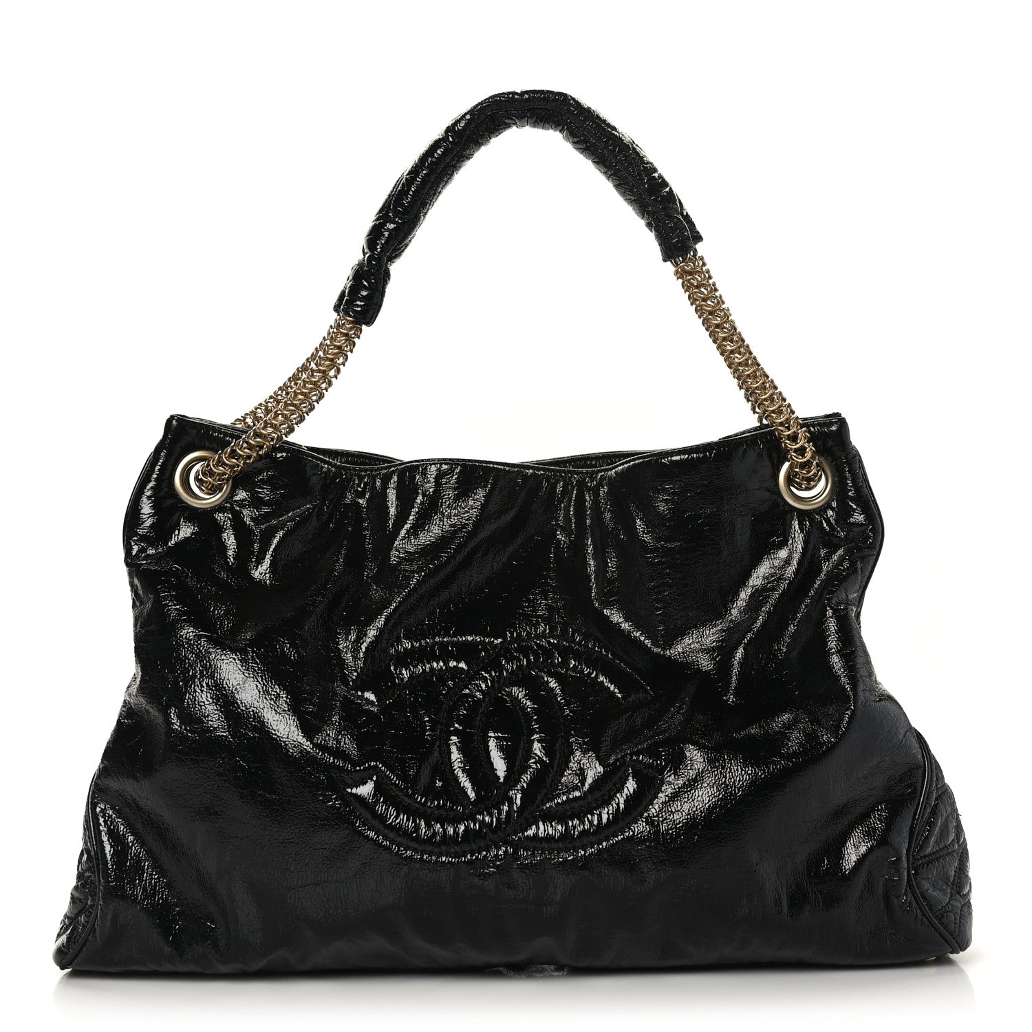 Chanel Vinyl Rodeo Tote Black 1 of 8