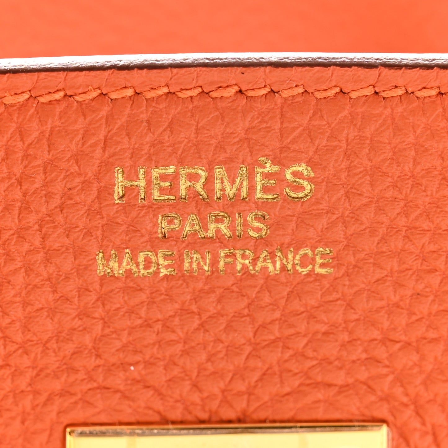 Togo Birkin 35 Orange