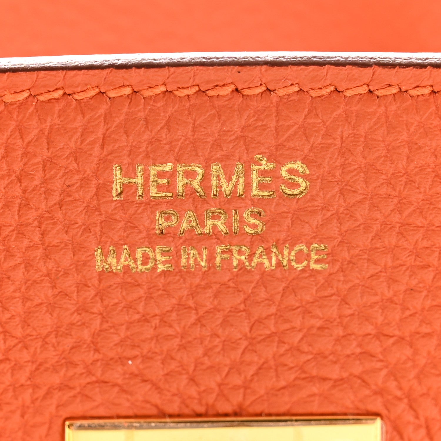 Hermes Togo Birkin 35 Orange 5 of 9