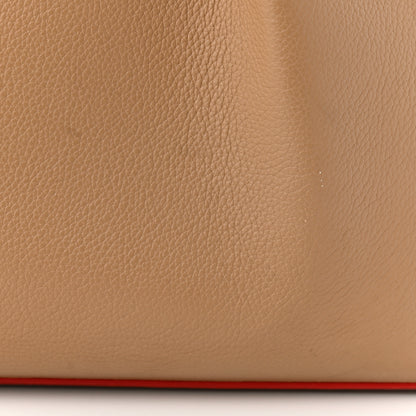 Christian Louboutin Calfskin Spiked Large Cabarock Shopper Tote Fennec 15 of 15