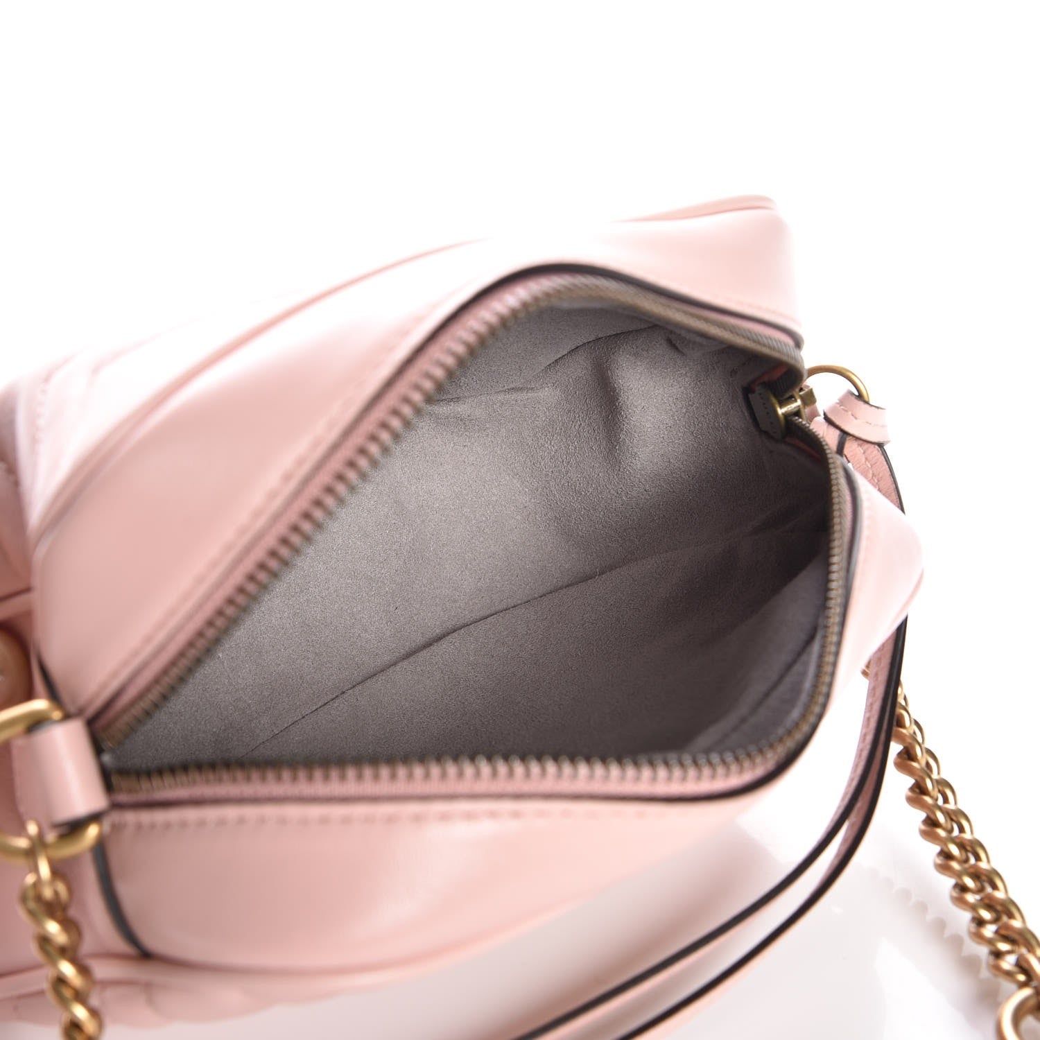 Gucci Calfskin Matelasse Mini GG Marmont Chain Shoulder Bag Perfect Pink 5 of 7