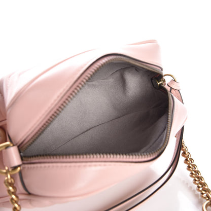Gucci Calfskin Matelasse Mini GG Marmont Chain Shoulder Bag Perfect Pink 5 of 7