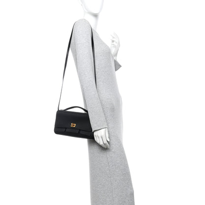 Balenciaga Smooth Calfskin Small Bel Air Clutch On Strap Black Black 2 of 12