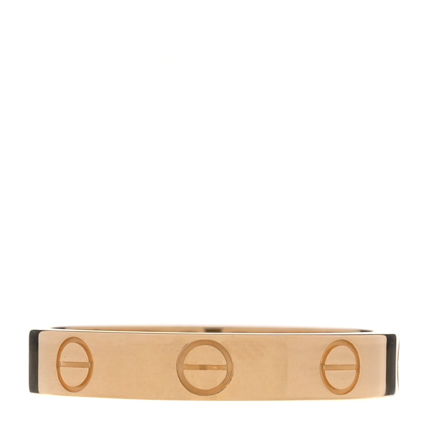 18K Yellow Gold 3.5mm LOVE Wedding Band Ring 55 7.25