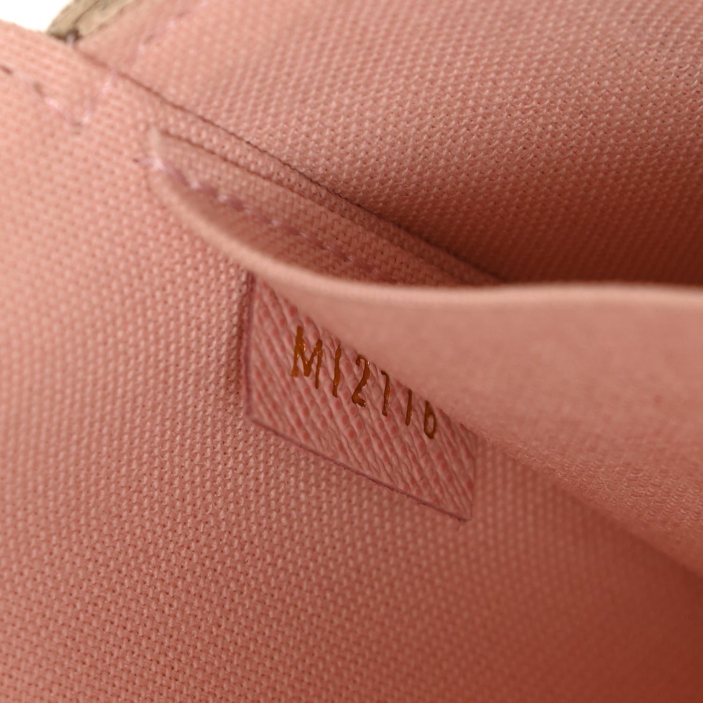 Damier Azur Pochette Felicie Chain Wallet Rose Ballerine