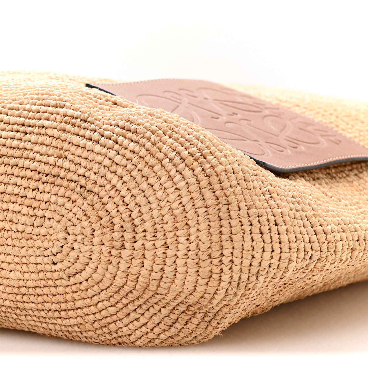 Loewe Raffia Paula's Ibiza Large Slit Tote Bag Natural Tan 8 of 10