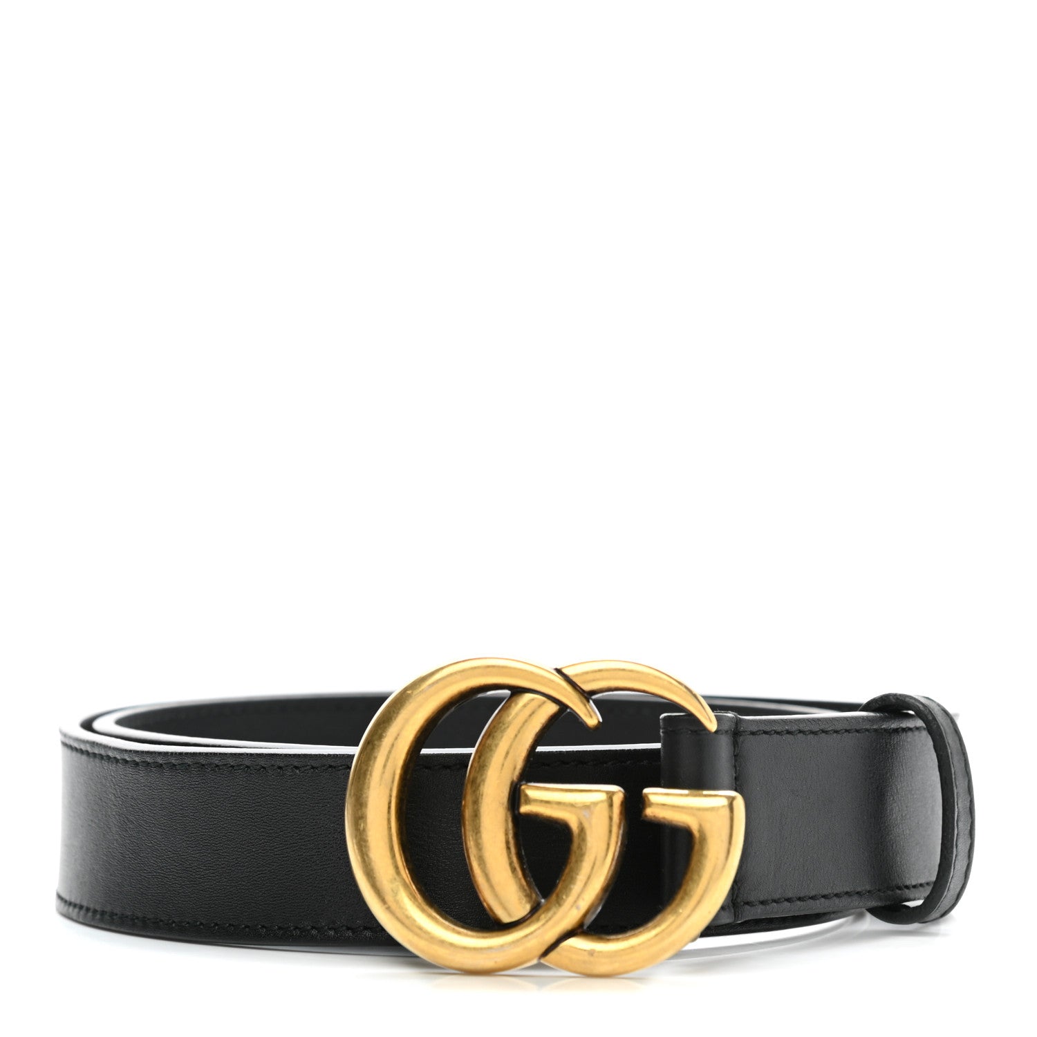 Gucci Calfskin Double G 30mm Belt 75 30 Black 1 of 6
