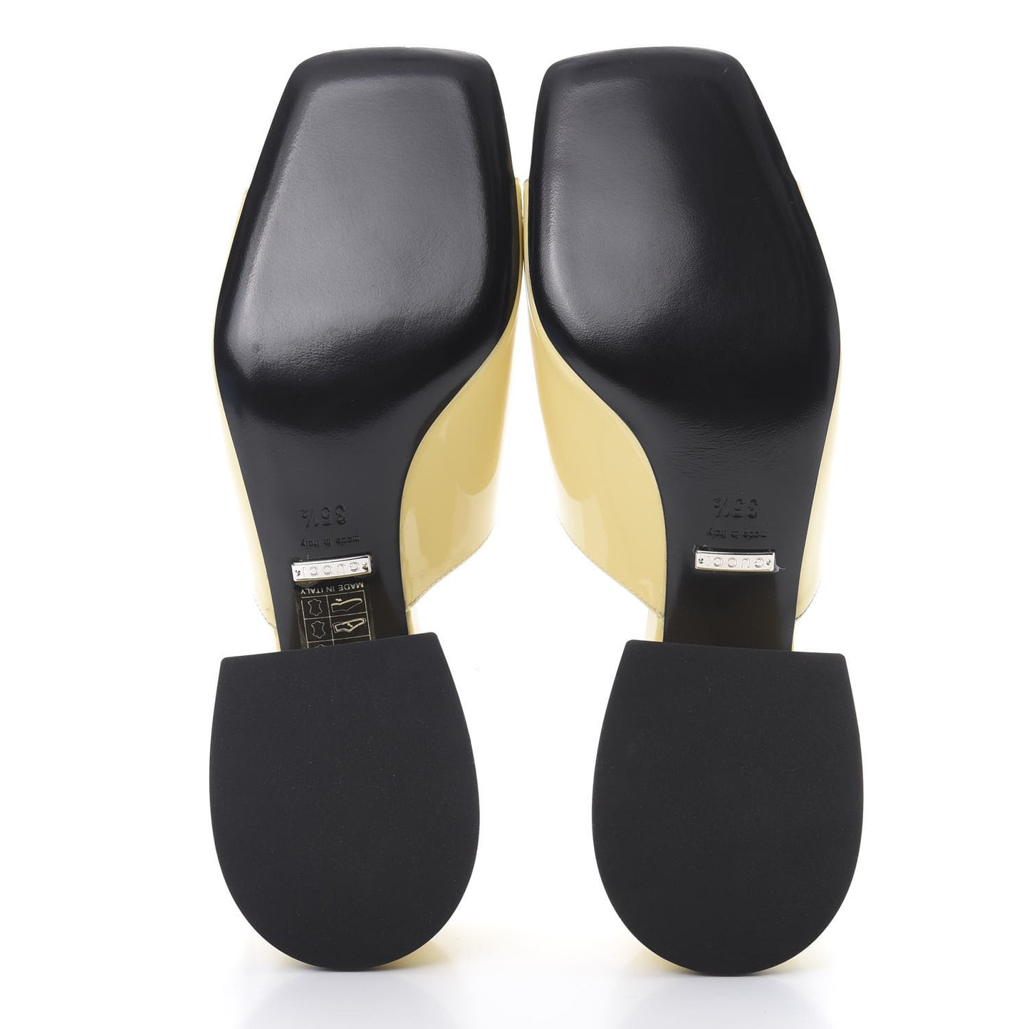 Patent Lexi Horsebit Mid-Heel Slide Sandals 35.5 Burro